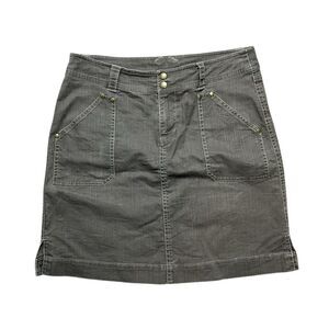 KUHL Stirr Adventure Denim Skirt Army Green Size 8